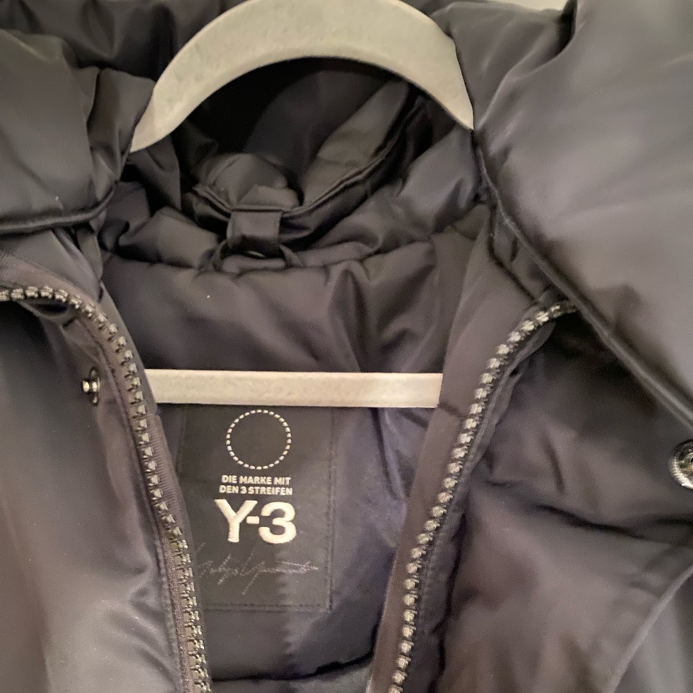 Yohji Yamamoto Adidas Y-3 Men’s Oversized Puffer Jacket Midnight Black - Picture 3 of 4